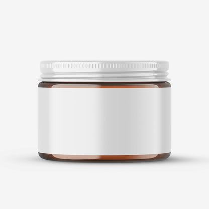 Glossy Amber Jar - 2OZ - Editable Lid