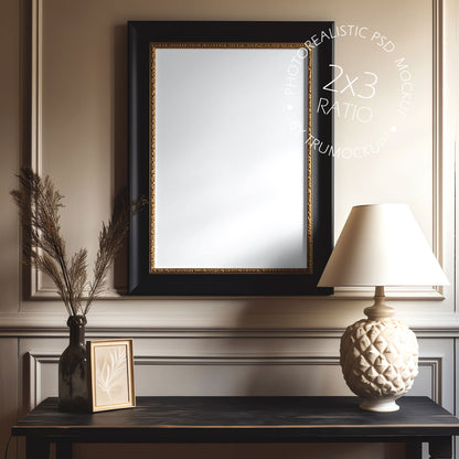 Picture Frame Mockup - 2:3 Frame Ratio - Victorian Style