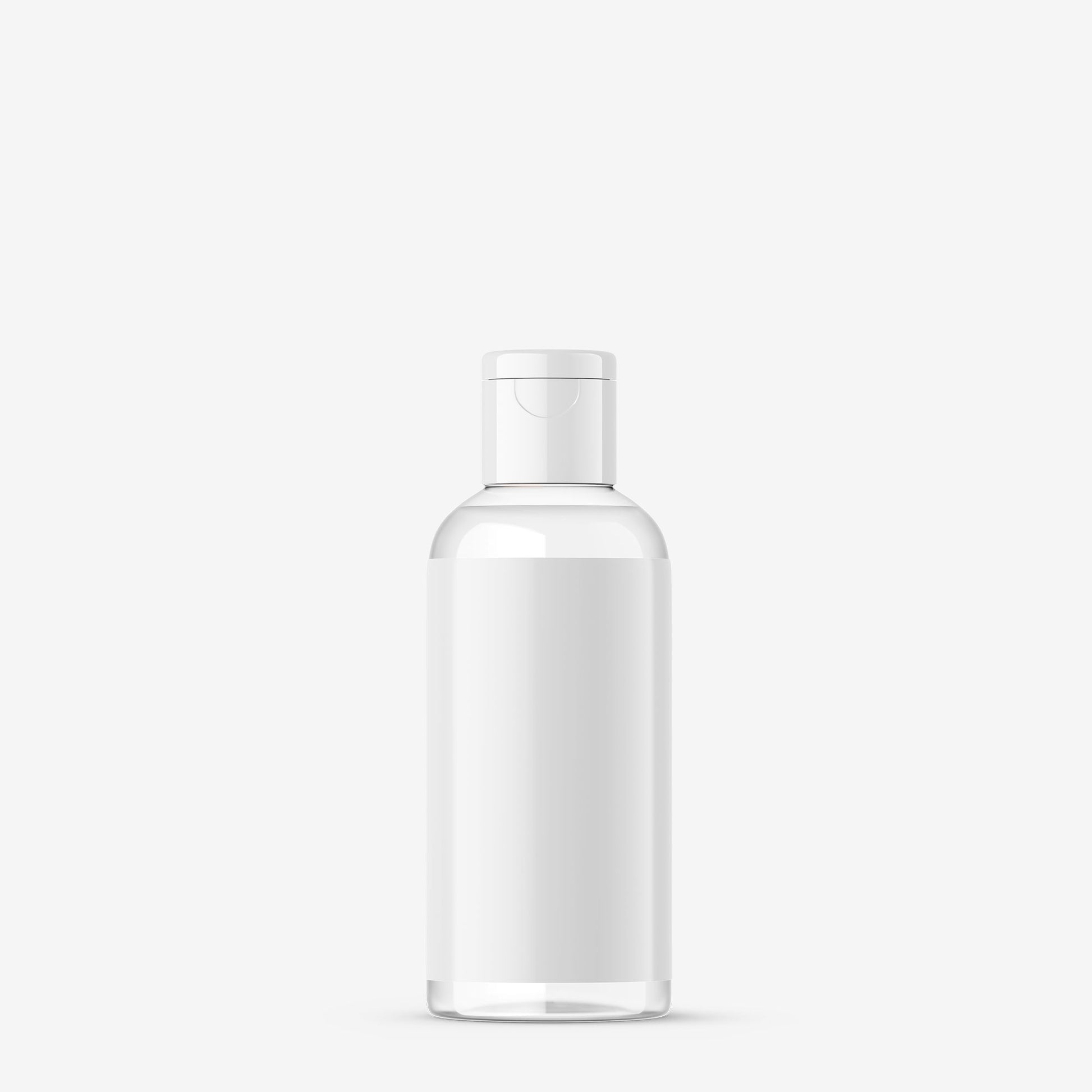 Clear Flip Top Bottle - 50 ml