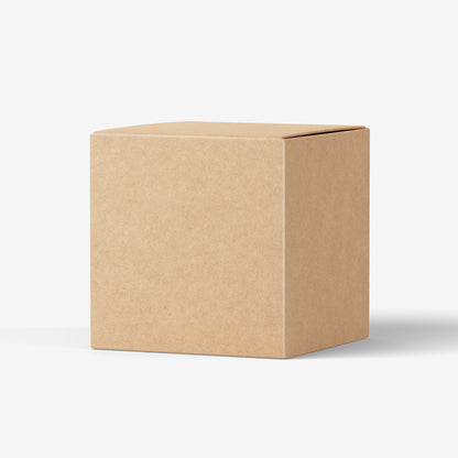 Square Cardboard Box Mockup