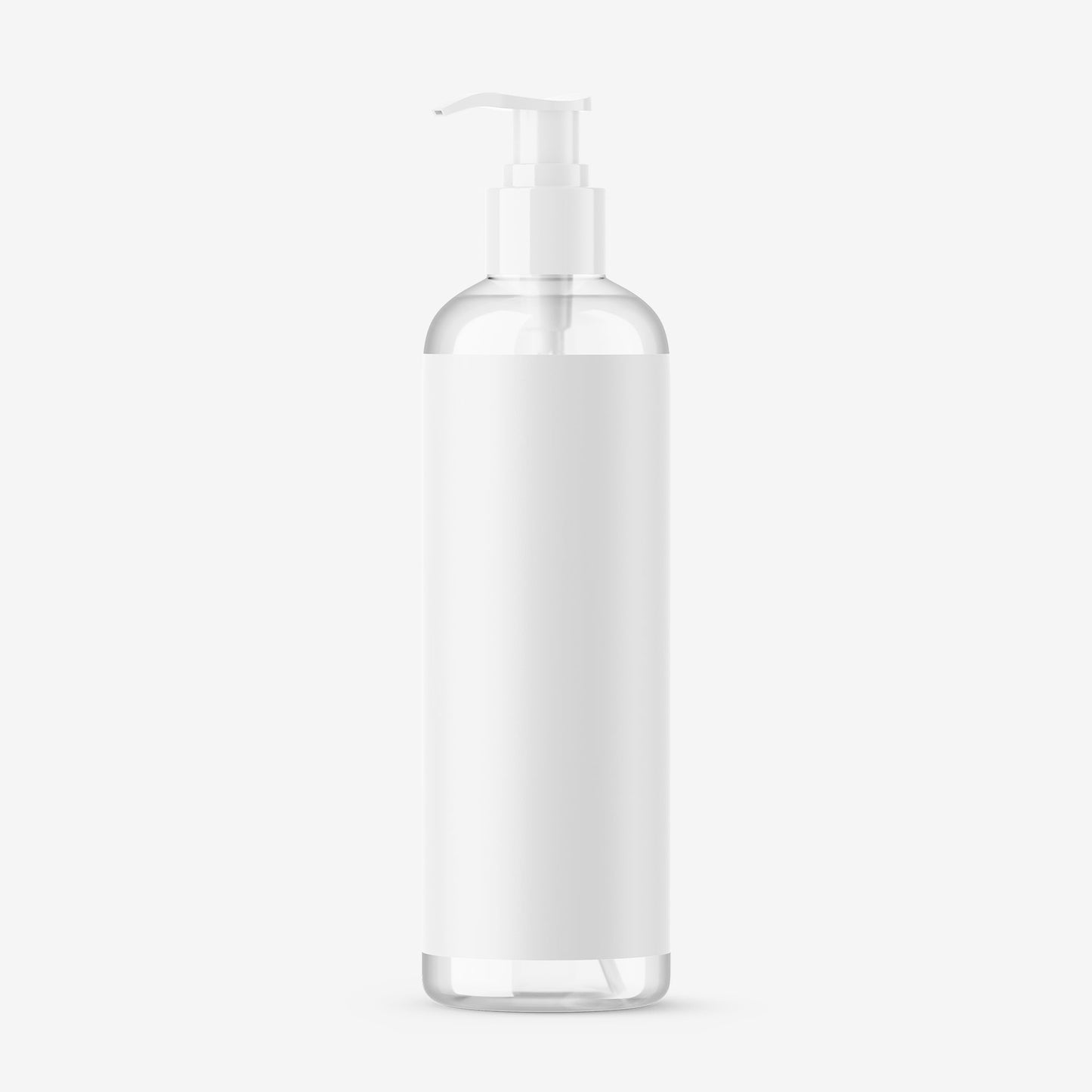 Clear Pump Bottle - Editable Lid