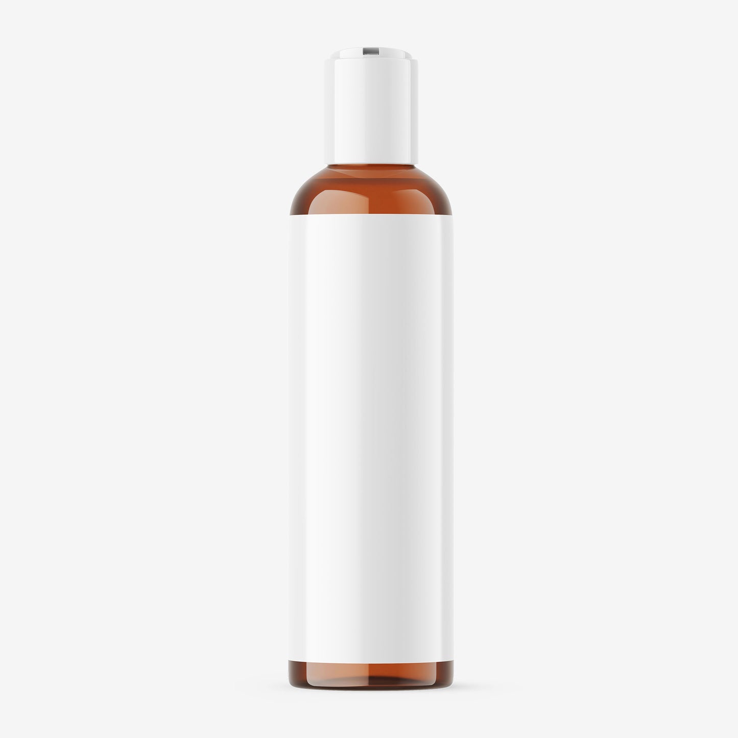 Amber Disc/Press Top Bottle - Editable Lid