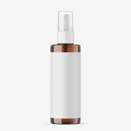 Amber Spray Bottle - Editable Lid