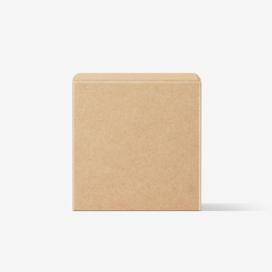 Square Cardboard Box Mockup