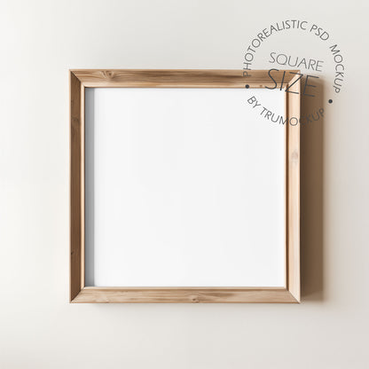 Picture Frame Mockup - Square Frame Size