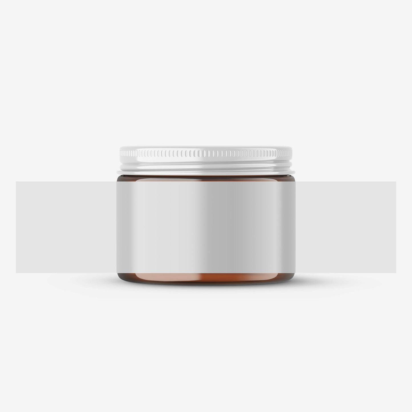 Glossy Amber Jar - 2OZ - Expanded Label