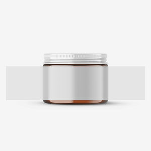 Glossy Amber Jar - 2OZ - Expanded Label