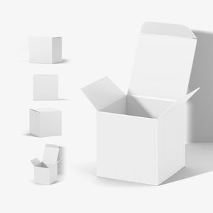 Square Paper Box - 4 Mockups Bundle