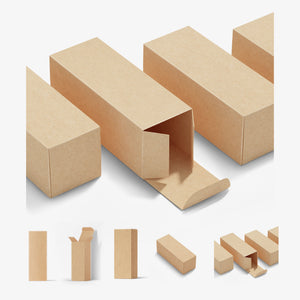 Tall Cardboard Box - 5 Mockups Bundle