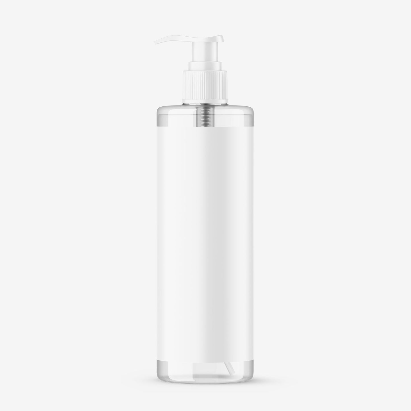 Clear Pump Bottle - Editable Lid