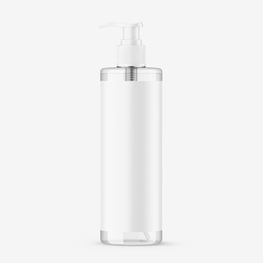 Clear Pump Bottle - Editable Lid