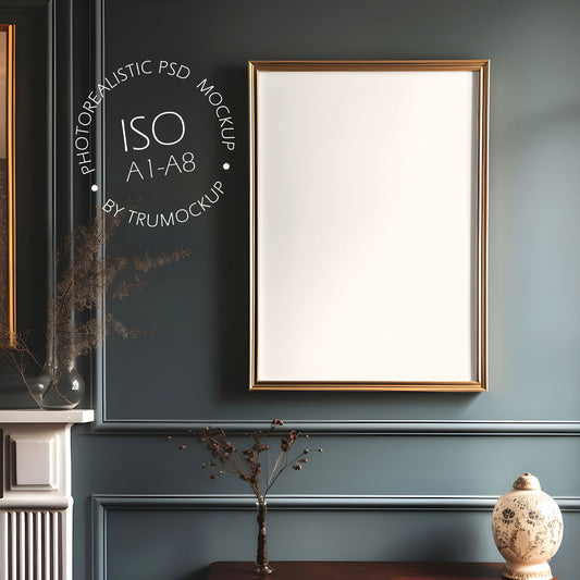 Picture Frame Mockup - ISO Frame Size - Victorian Style