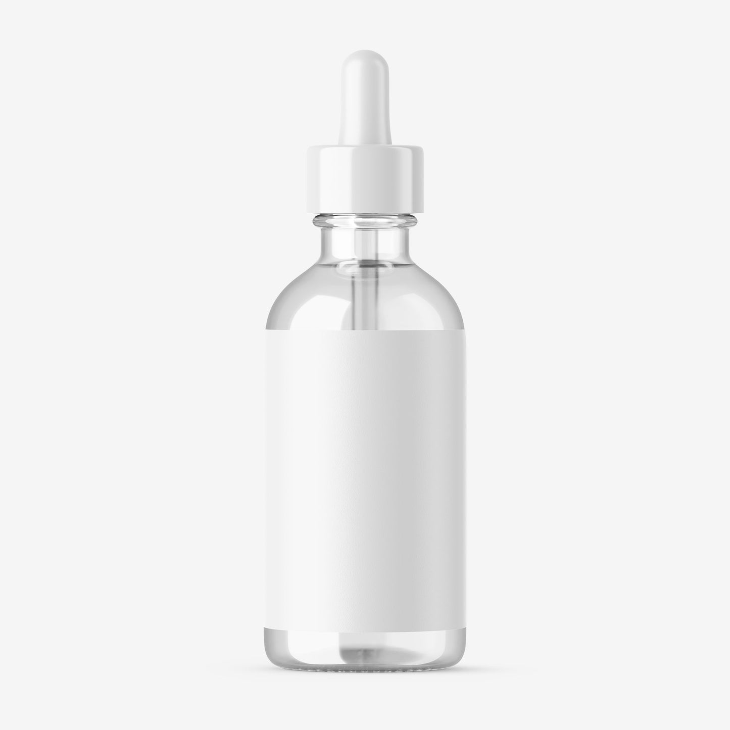 Clear Dropper Bottle - Editable Lid