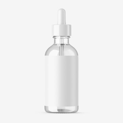 Clear Dropper Bottle - Editable Lid