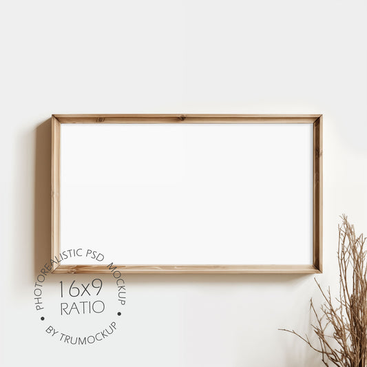 Frame TV Mockup - 16:9 Frame Ratio