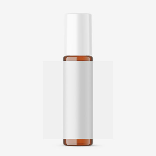 Amber Glass Roller Bottle With Expanded Label