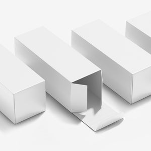 Tall Lying Paper Boxes Mockup