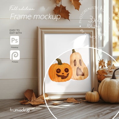 Fall Edition Frame Mockup - 3:4 Frame Ratio