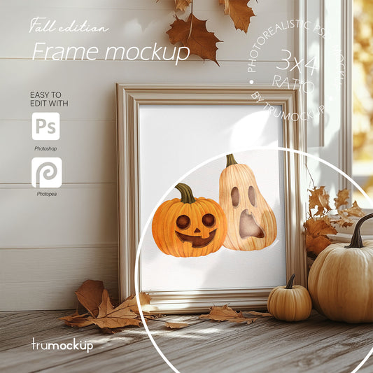 Fall Edition Frame Mockup - 3:4 Frame Ratio