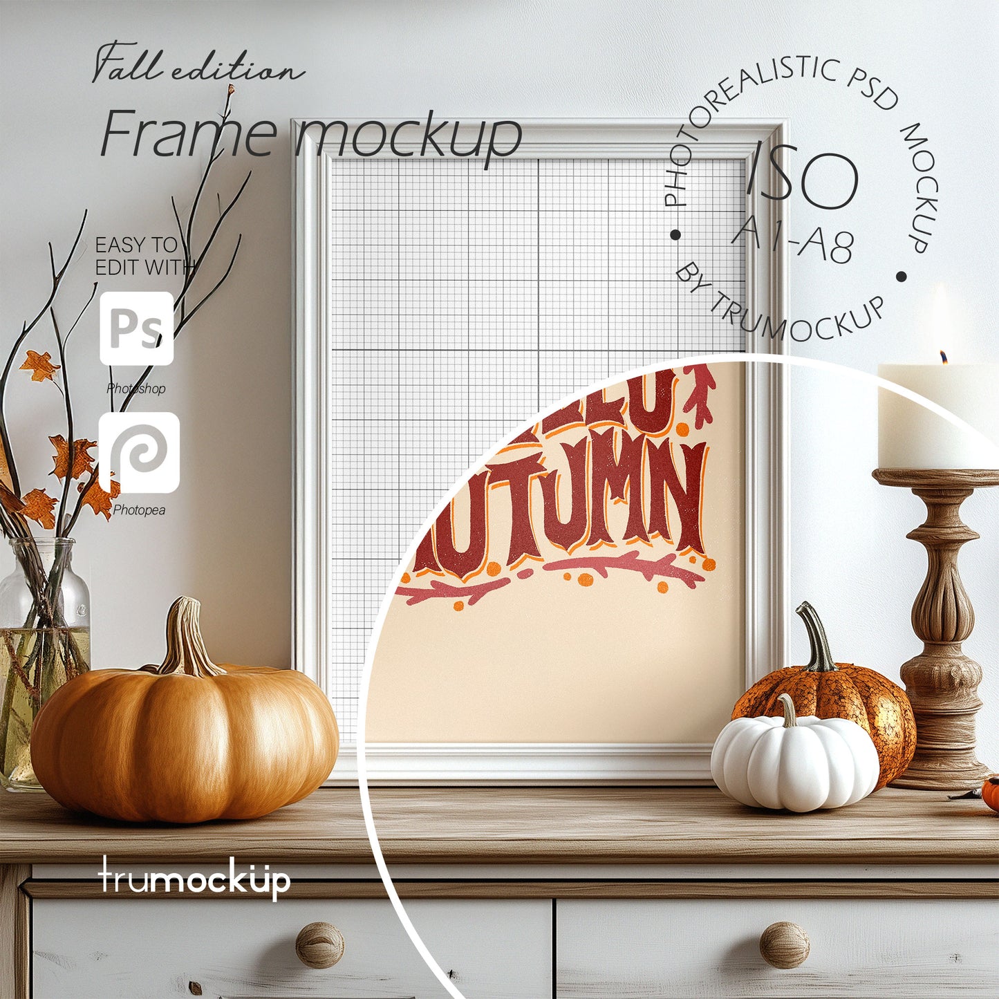 Fall Edition Picture Frame - ISO Frame Size