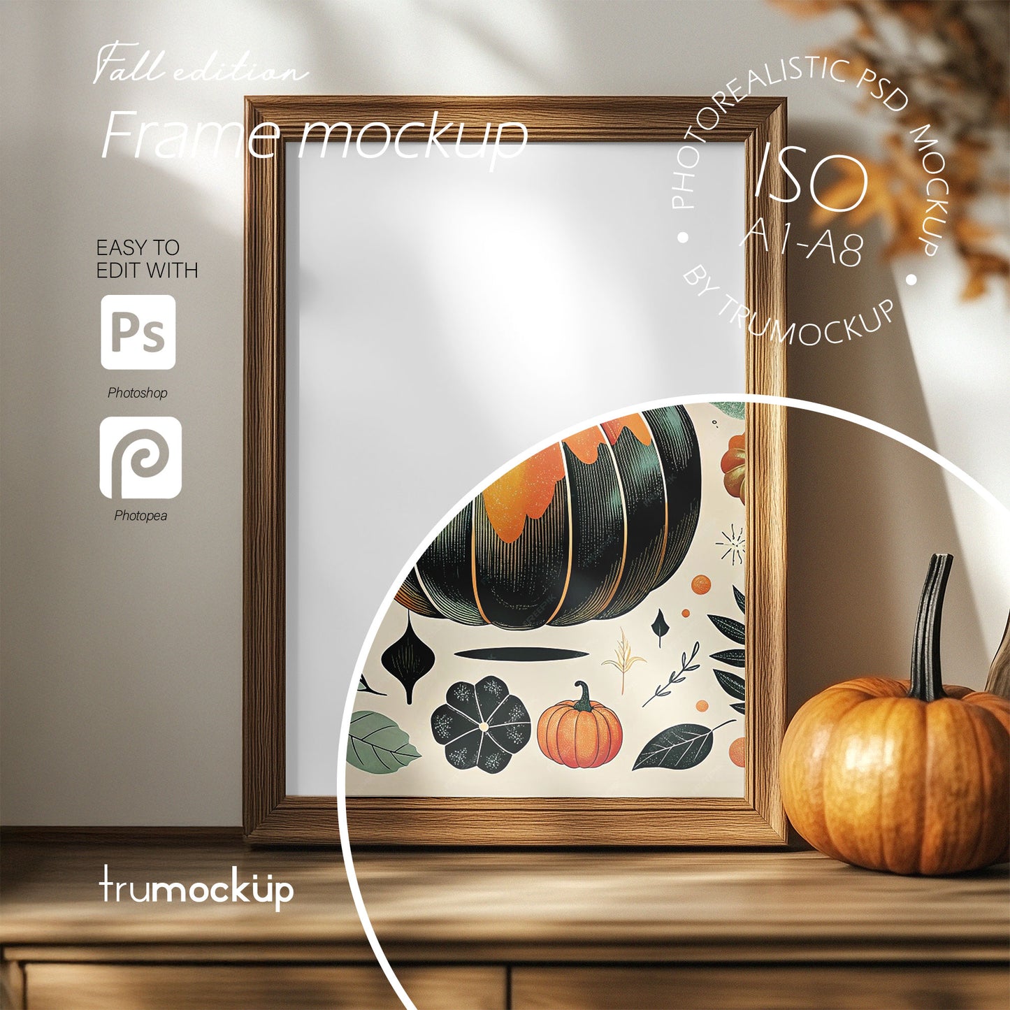 Fall Edition Picture Frame - ISO Frame Size