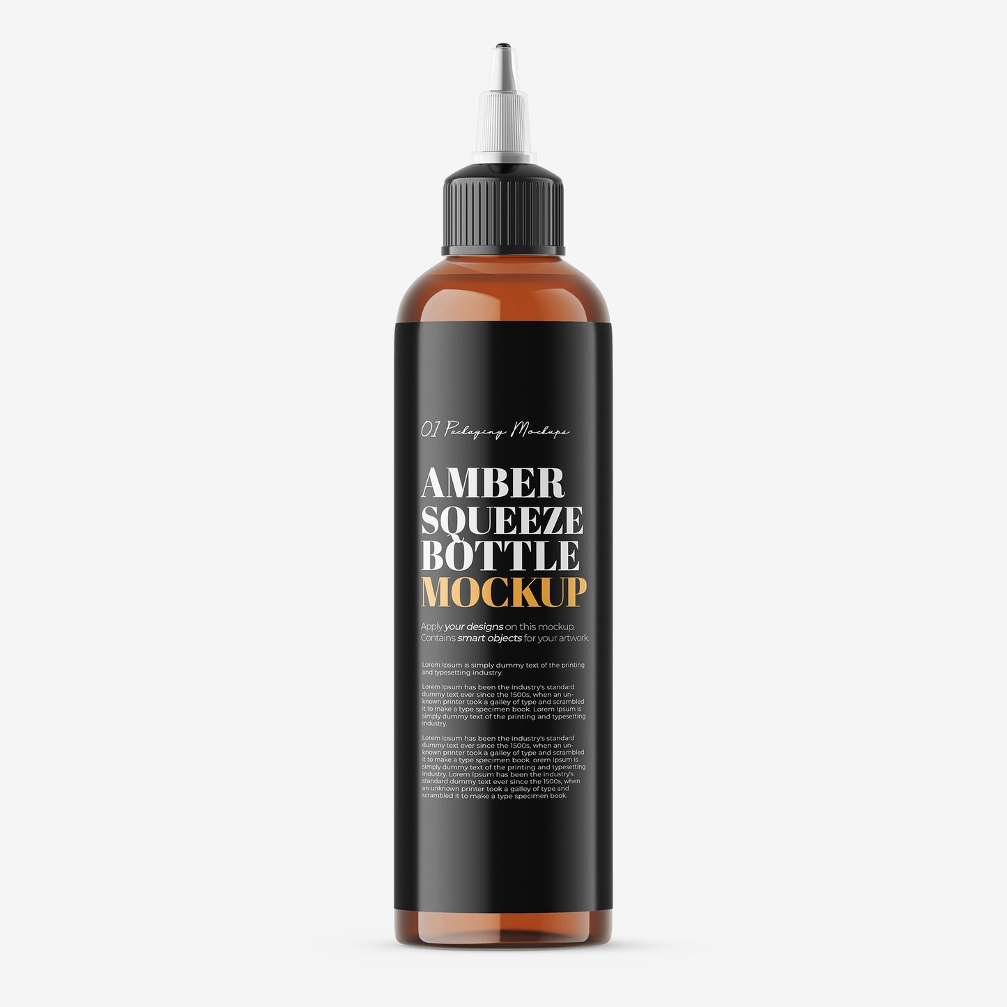 Amber Squeeze Bottle