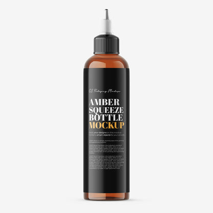 Amber Squeeze Bottle