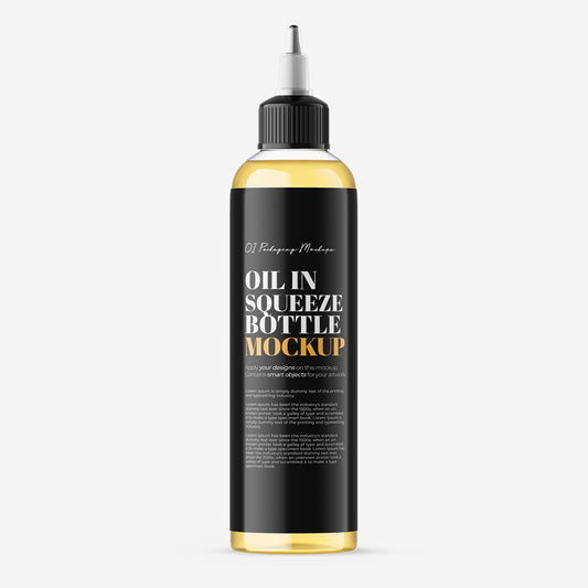 Clear Squeeze Bottle With Oil