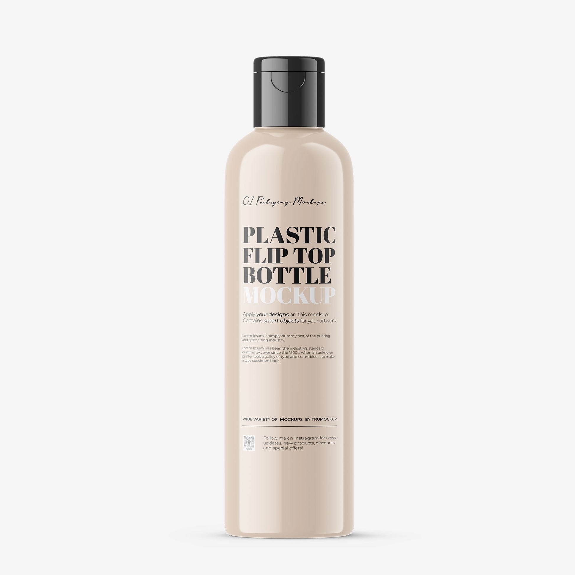 Plastic Flip Top Bottle - 100 ml