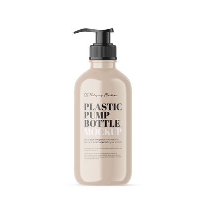 Plastic Pump Bottle - Soap Bottle - Editable Lid