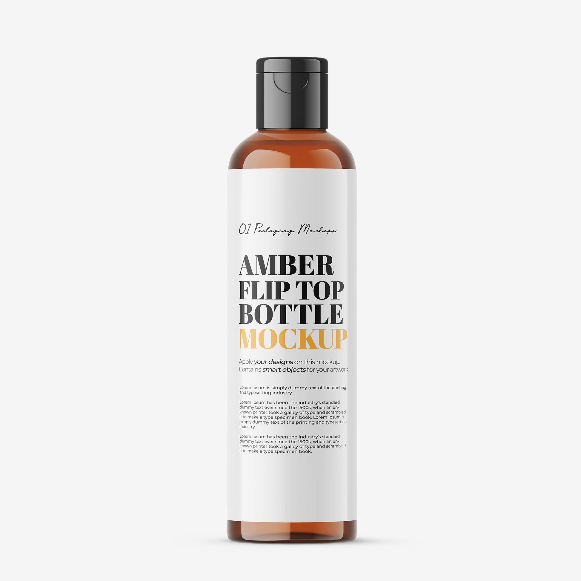 Amber Flip Top Bottle - 100 ml