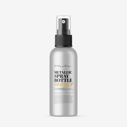 Metallic Spray Bottle - Editable Lid