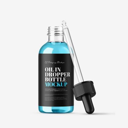 Clear Dropper Bottle - Editable Oil Color