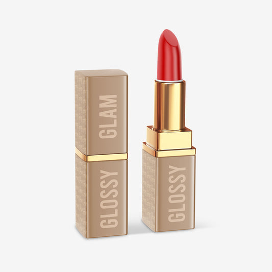 Square Plastic Lipstick - Glossy&Glittery