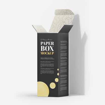 Open Paper Box Mockup