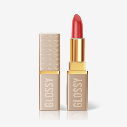 Square Plastic Lipstick - Glossy&Glittery