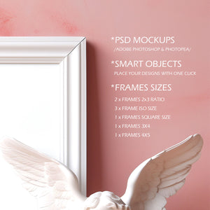 Picture Frames - 8 Mockups Bundle - Valentine's Day Edition