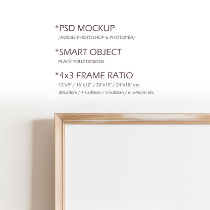 Picture Frame Mockup - 4:3 Frame Ratio