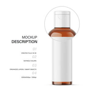 Amber Flip Top Bottle - 100 ml