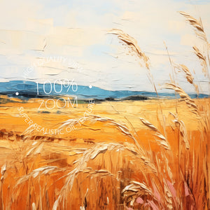 Autumn Field - Impressionism Collection - Digital Oil Painting | Printable Wall Art