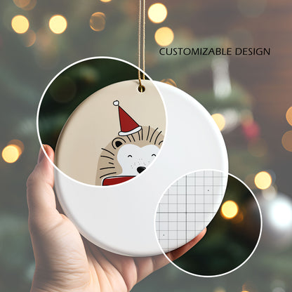 Digital Ceramic Christmas Ornament Mockup