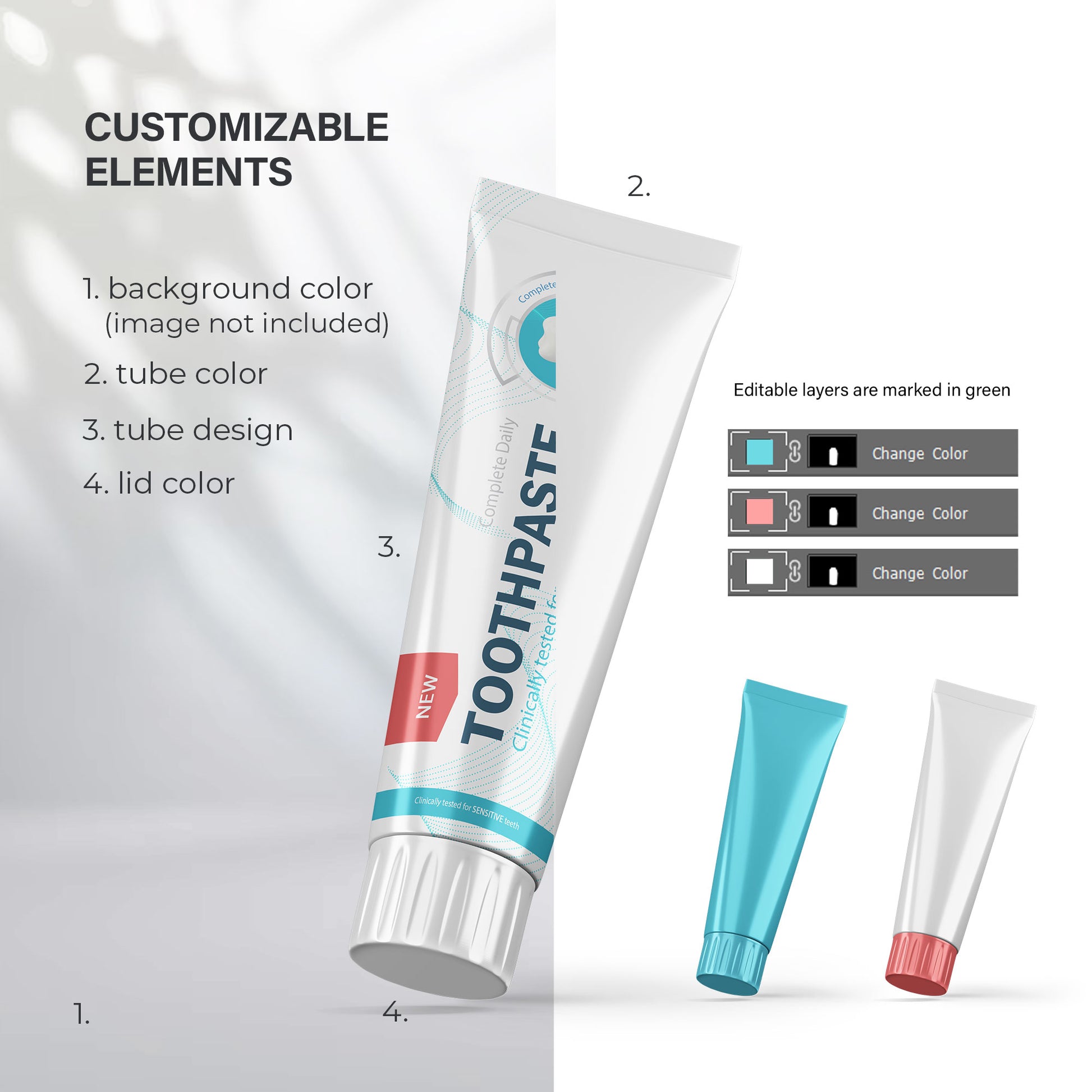 Cosmetic Tubes - 6 Mockups Bundle