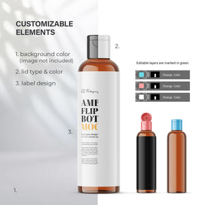 Amber Flip Top Bottle - 100 ml