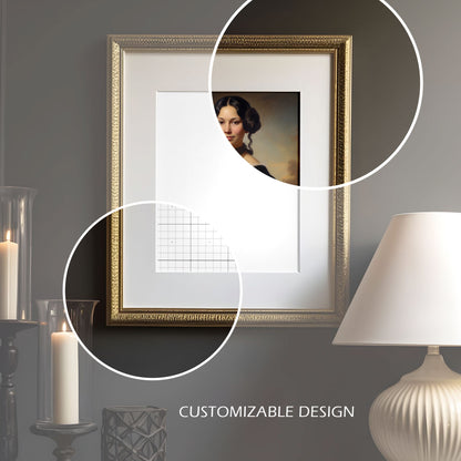 Picture Frame Mockup - 3:4 Frame Ratio - Victorian Style