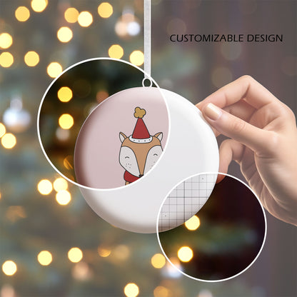 Digital Ceramic Christmas Ornament Mockup