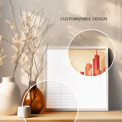 Picture Frame Mockup - Square Frame Size - Natural Edition