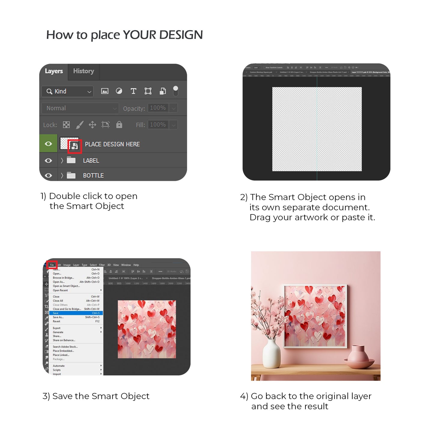 Picture Frame - Square Frame Size - Valentine's Day Edition