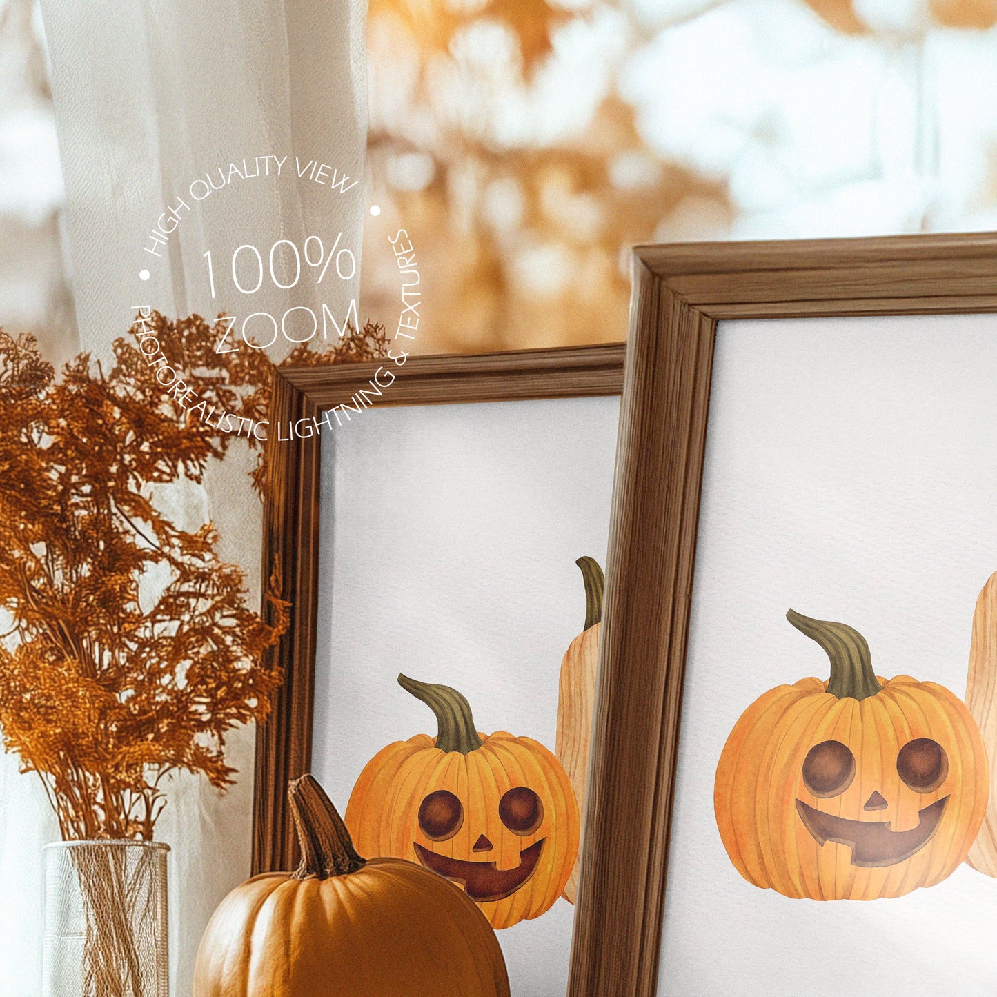 Fall Edition Picture Frame Mockup - 2:3 Frame Ratio