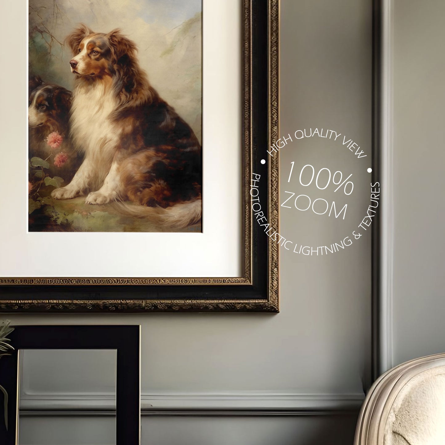 Picture Frame Mockup - ISO Frame Size - Victorian Style