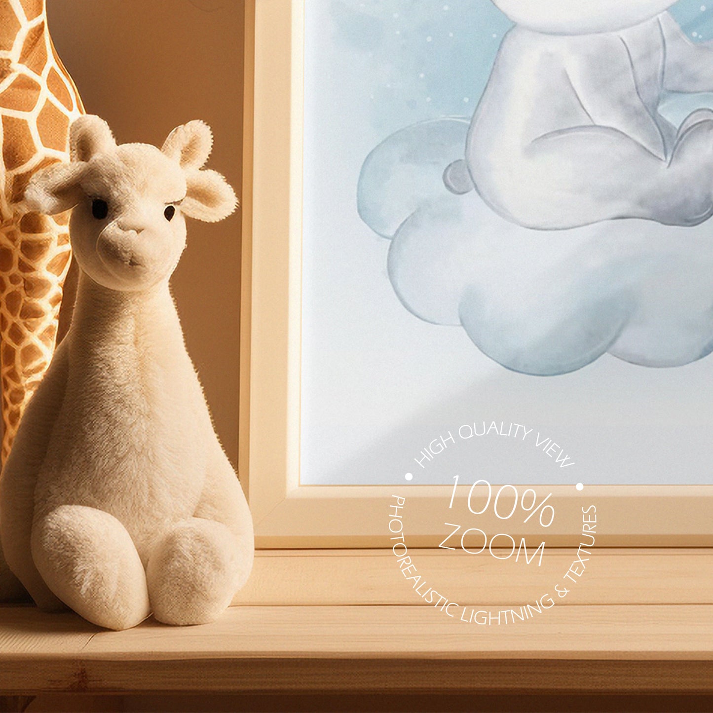 Nursery Picture Frame Mockup - 2:3 Frame Ratio - Boho Edition